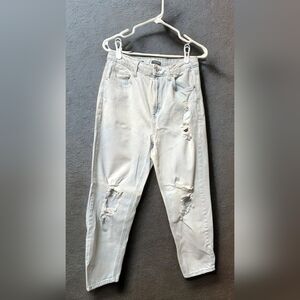 10 - ​Wild Fable Light Wash Distressed Super High Rise Mom Jeans